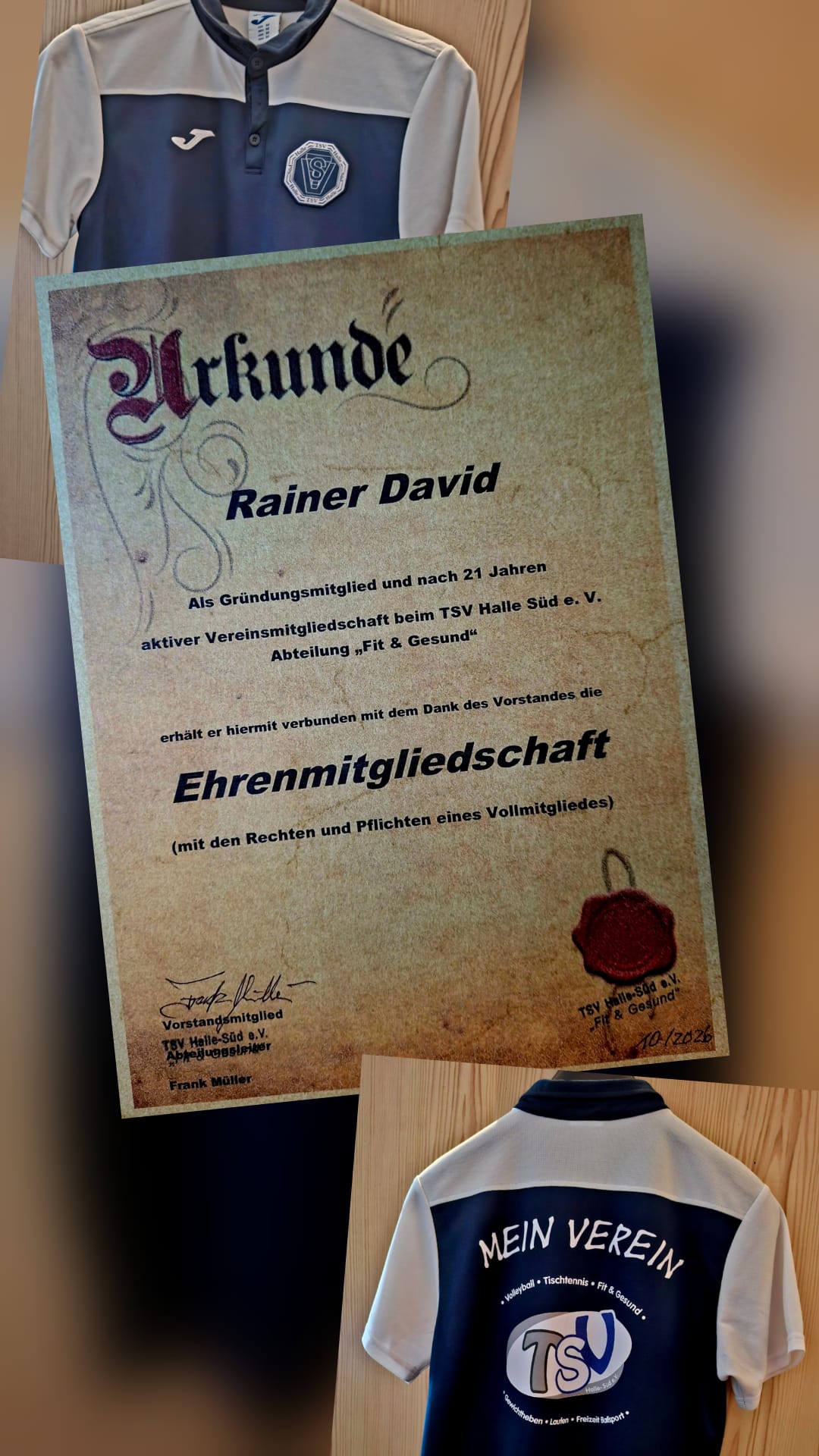 Fit und Gesund: Rainer David 21 Jahre